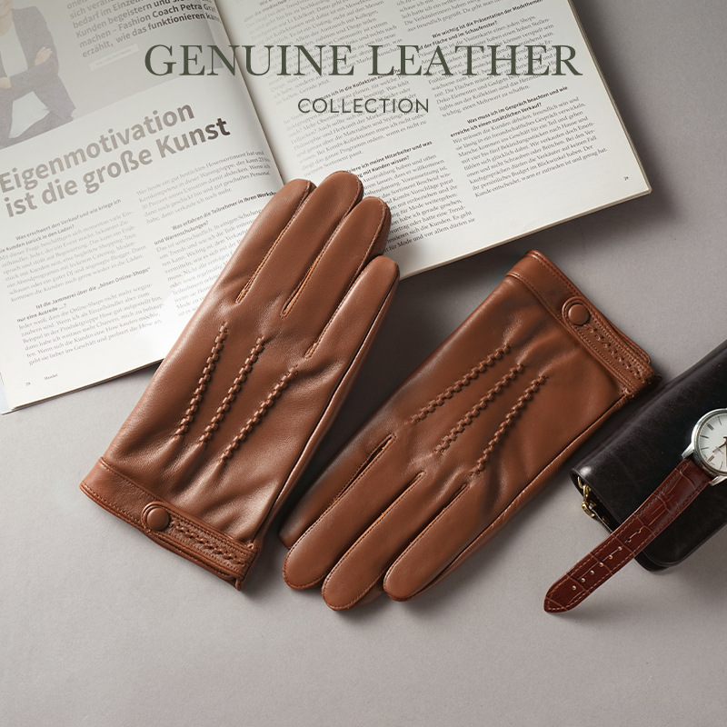 Luvas masculinas de couro genu - Leather Driving Glove avaliação e preço