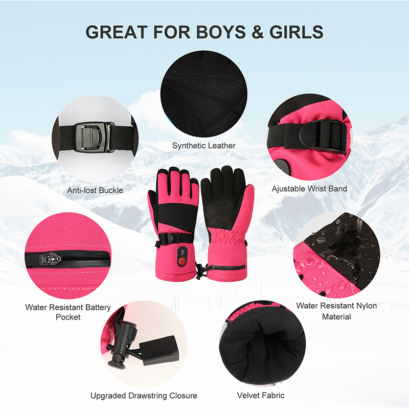 Luvas Aquecidas 2026 para Cria - Ski Glove Waterproof avaliação e preço