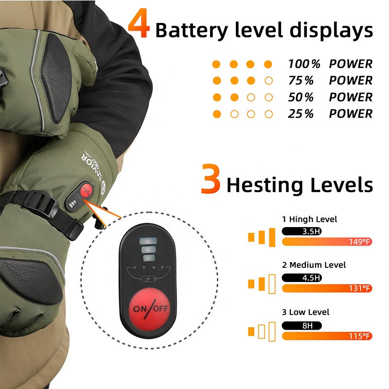Luvas de esqui elétricas 3m, v - Ski Glove Waterproof avaliação e preço